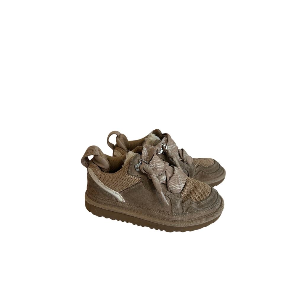 Ugg Lowmel Sneakers Kids Sz 13 Brown Tan Shoes Some Dirt and Use